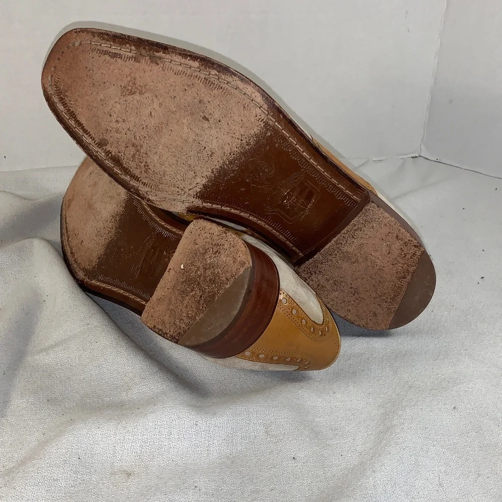 Men's Florsheim  by Duckie BrownTwo-Tone Brown /Tan and Beige Suede Saddle Shoe